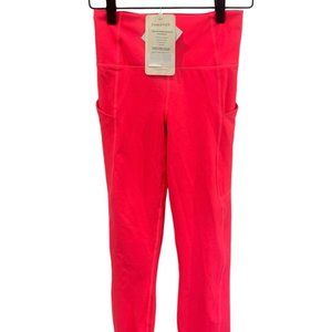 Fabletics NWT Oasis High-Waisted Pocket 7/8 Hot Pink XS